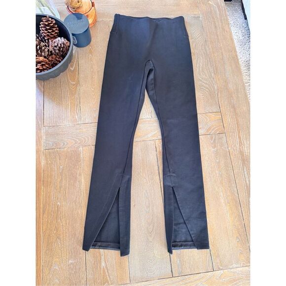 SPANX The Perfect Front Slit Skinny Pants in Black Size Small - Picture 1 of 8